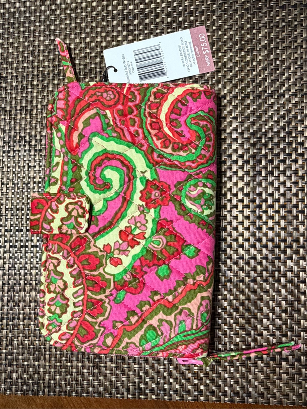 🌸 NWT Vera Bradley Capri Pink Quilted Wallet